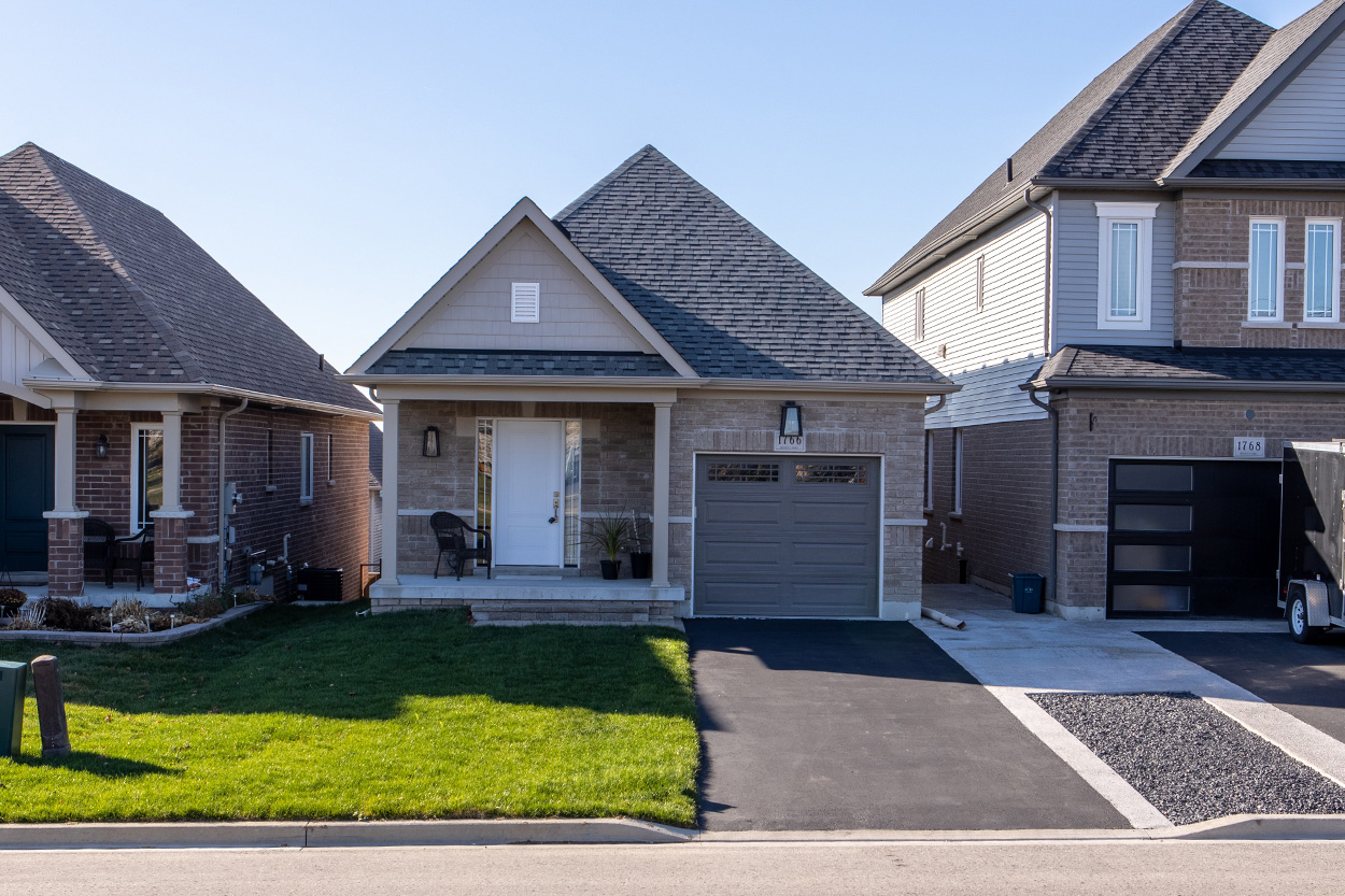 Exterior of new build houses