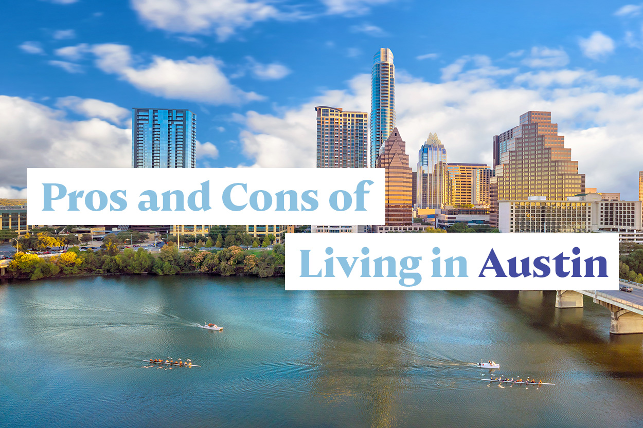 Skyline of Austin Texas on the river